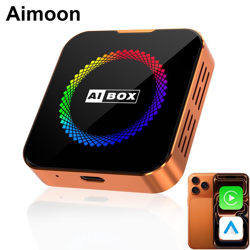 Aimoon Orange AI Cube Pro Max – Wireless CarPlay & Android Auto AI Box