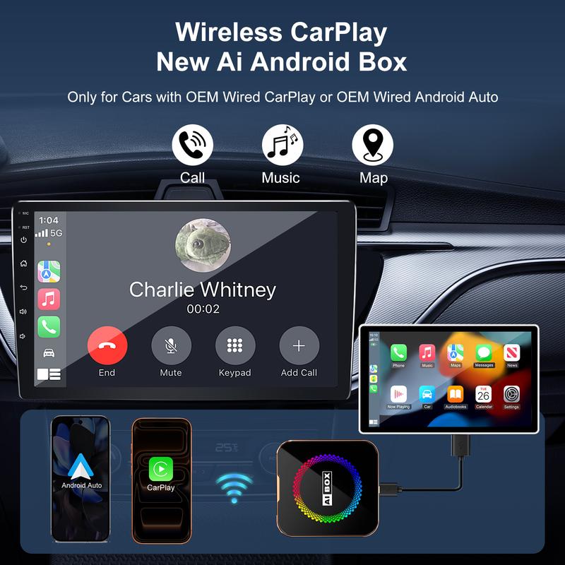 Aimoon Orange AI Cube Pro Max – Wireless CarPlay & Android Auto AI Box