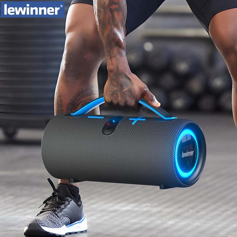 Lewinner 60W Portable Bluetooth Speaker with RGB Lights