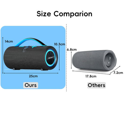 Lewinner 60W Portable Bluetooth Speaker with RGB Lights