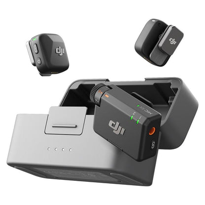 DJI Mic Mini (2 TX + 1 RX + Charging Case), Ultralight, High-Quality Audio, 48h Use