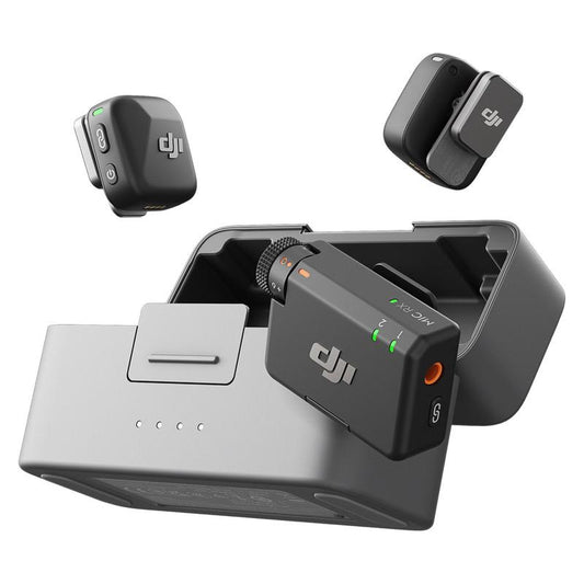 DJI Mic Mini (2 TX + 1 RX + Charging Case), Ultralight, High-Quality Audio, 48h Use