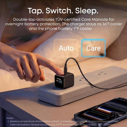 Anker Nano 45W Smart Display USB-C Charger with Foldable Plug